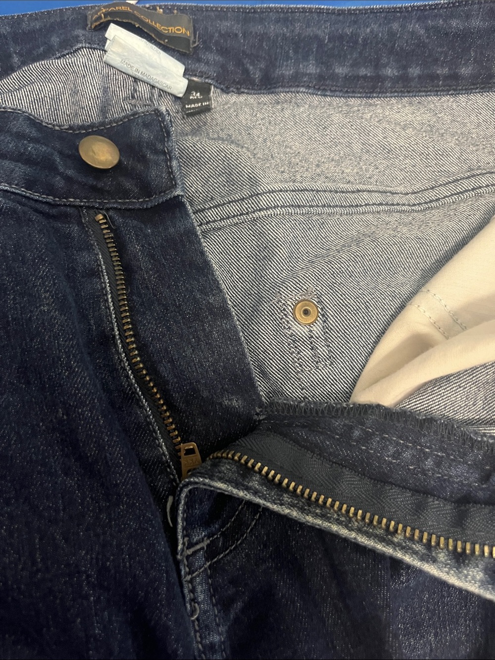 Apparel Collection  Indigo Straight-Leg Jeans